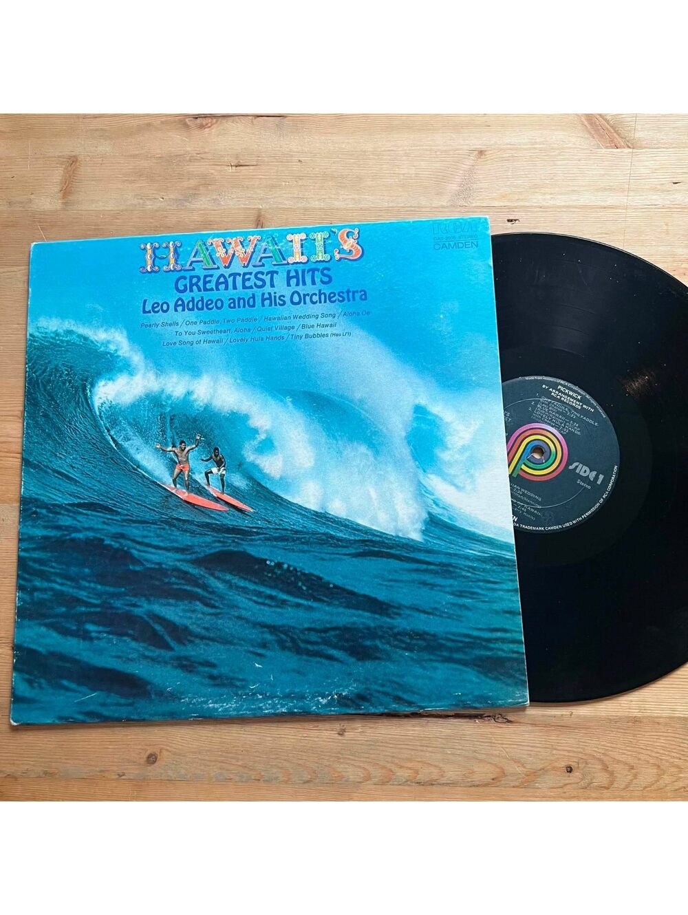Leo Addeo and his Orchestra - Hawaii's Greatest Hits 33rpm VG+ VR16